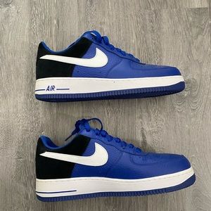Blue | Black Leather AF1
